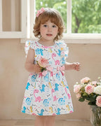 Mioglrie Baby Girl Dress Summer Girl Clothes Infant Outfits Newborn Ruffle Sleeveless Sundress Cute Dresses for Girls