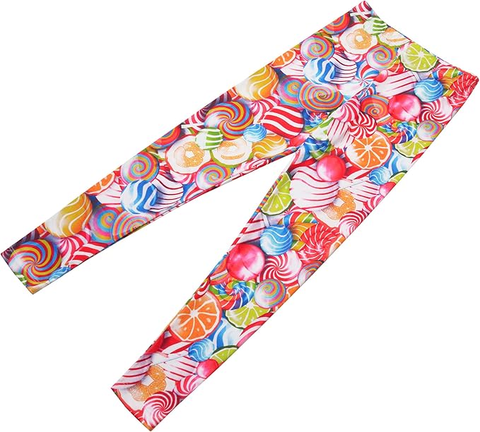 Girl Unicorn Leggings Kid Rainbow Print Legging Tights Trousers Slim Long Pants