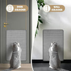 Gray Cat Scratching Mat Sisal, 2 Packs Sisal Fabric Large Cat Scratching Pad for Indoor Cats with Adhesive Hook Loop Tape, Wall Scratchers for Indoor Cats 23.6" x 15.7"