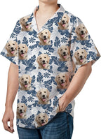 DILYPOD Custom Hawaiian Shirt with Face, Personalized Button Down Hawaiian Shirts for Men, Women, Photo Hawaiians Shirt