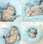 Cat Beds for Indoor Cats,24 Inch Dog Bed for Small Melium Large Dogs, Washable-Round Pet Bed for Puppy and Kitten with Slip-Resistant Bottom