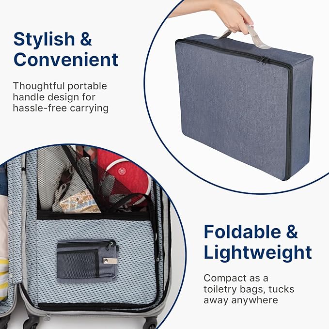 17.7 x 13.5 x 13.75 Travel Litter Box for Cats, Portable Litter Box with Pee Shield & Hard Bottom, Collapsible Cat Litter Pan for Travel, Car, Hotel, Leak-Proof Design, Water-Resistant, Easy Cleaning