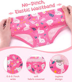 Girls and Toddlers 100% Cotton Underwear Tagless Soft Panties Size 2-3T,4-5T,6,8,10,12 (6-Pack)