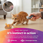 SmartyKat Electronic Motion/Moving Toys for Cats & Kittens, Battery Powered, Mimics Motion of Real Prey, Fun & Interactive Play - Multiple Styles