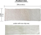 Cat Window Sill Pet Pad Perch, Knitted Window Perch Pet Mat Pillow Seat Bed, Cat Cushion for WindowSill, Double Sided Window Perch (Beige, 8"x24")