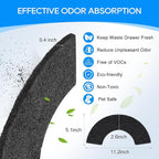 8-Pack Carbon Filters Compatible with Litter-Robot 4, Litter Box Filters Replacement Accessories, Activated Carbon Eliminate Odor, Controls Moisture on Pet's Body and Keep Home Fresh