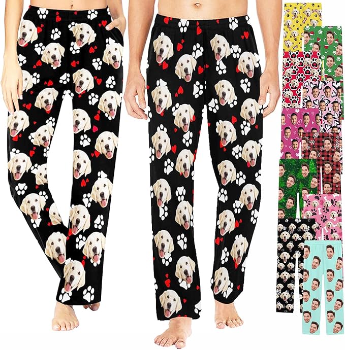 Custom Pajama Pants Customized Pajamas For Men Women Funny Xmas Pjs