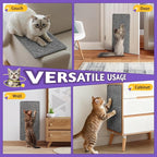 Door Protector from Cat Scratching 19.6" x 7.8" Cat Wall Corner Scratcher, Anti Scratch Door Frame Furniture Protector for Indoor Cats