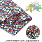 ARING PET Floral Dog Bandana, Spring Summer Colorful Flower Girl Pet Bandana Scarf Triangle Bibs for Puppy Small Medium Large Dogs-S