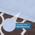 OUTCREATOR® Washable Bed Pads 34" x 36" (Pack of 4), Incontinence Mattress Protector, Anti-Slip Waterproof Underpads for Adults Kids Elderly Pets, Absorbency & Reusable Bedwetting Pads (Dark Brown)