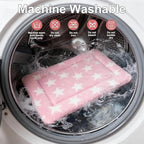 Washable Dog Bed Plush Orthopedic Outdoor Crate Mat with Non-Slip Bottom,Luxe Soft Kennel Pad for Pets, Cozy Cage Cushion & Pet Sleeping Mattress Large Sized,Medium,Small Dogs,24 x 18 inch,Pink