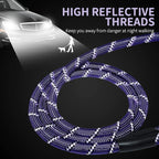 Long Dog Leash for Training 20Ft-Reflective Nylon Rope with Swivel Hook-Recall Agility Lead for Large Small Medium Dogs Outside Walking Hiking-Purple Diam 1/2"