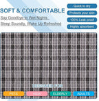 OUTCREATOR® Washable Bed Pads 34" x 56" (Pack of 2), Incontinence Mattress Protector, Anti-Slip Waterproof Underpads for Adults Kids Elderly Pets, Absorbency & Reusable Bedwetting Pads (Black Plaid)