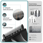 Deshedding Dog Brush for Long Hair (Medium,Pink) – Gentle Deshedding tool for Dogs & Cats – Reduces shedding, without damaging topcoat. Removes Loose Fur & Dead Undercoat.