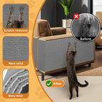 2pack Cat Scratch Couch Furniture and Wall Protector | Adhesive Cat Scratch Pad for Covering Cat Tower, DIY Climbing Cat Scratcher Couch Protector from Cat Claws Scratching (Light Gray)