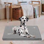 EMPSIGN Stylish Dog Bed Mat Dog Crate Pad Mattress Reversible (Cool & Warm), Water Proof Linings, Removable Machine Washable Cover, Firm Support Small to XX Large Dogs, Grey,XL(41''''*28''''*3'''')