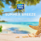 Fresh Step Cat Litter Crystals Deodorizer, Non Toxic Odor Neutralizing Crystals for Litter Boxes That Help Control Smells and Keep Home Areas Fresh, Summer Breeze Scent, 15 Ounce - 3 Pack