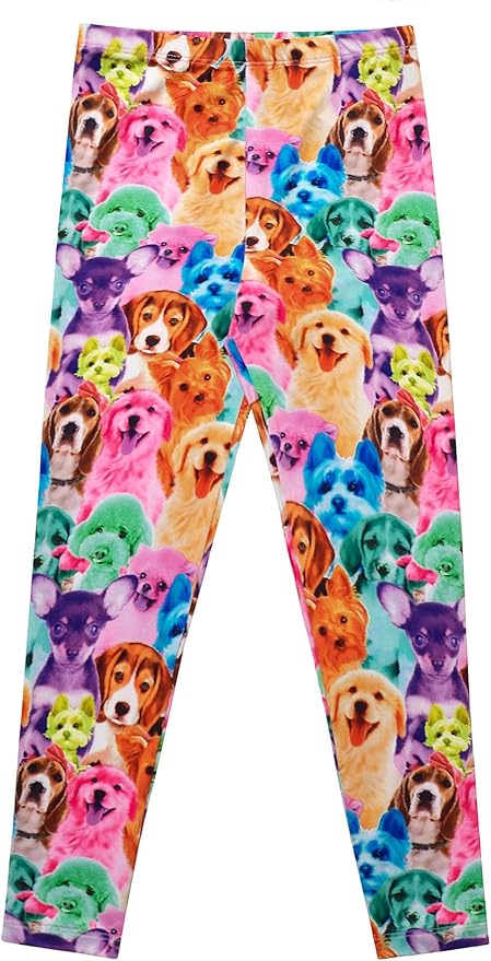 Girl Unicorn Leggings Kid Rainbow Print Legging Tights Trousers Slim Long Pants