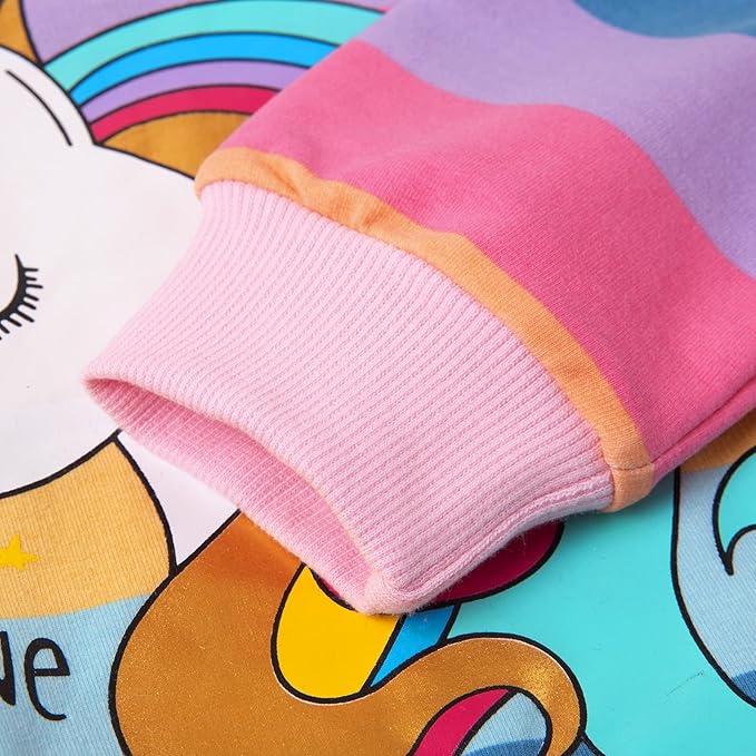 RETSUGO Toddler Baby Girls Sweatshirts Casual Pullover Crewneck Winter Long Sleeve Tops Shirts Clothes 3T-8T