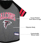 Pets First NFL Atlanta Falcons Hoodie for Dogs & Cats. NFL Football Licensed Dog Hoody Tee Shirt, Large. Sports Hoody T-Shirt for Pets. Licensed Sporty Dog Shirt (ATL-4044-LG)