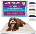 Pet Dreams Dog Crate Pad - Washable Kennel Mat, Crate Pads for Dog Cages, Non-Toxic, Flat Indoor Cat Bed, Fits iCrate 18, 24, 30, 36, 42, 48 Inches (Ivory, X Small, 18")