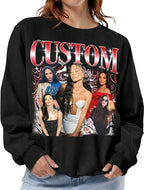 NAZENTI Custom Valentine Shirt Gifts for Boyfriend, Customized Bootleg Rap Tee