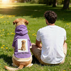 Custom Dog Hoodie, Personalized Sweatshirt with Photo Text Name Logo, Customized Hooded Sweater for Small Medium Large Dogs & Cats (Purple, XXXXX-Large)