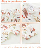 Unisex Summer Trendy 2-Pack Rompers Short Sleeve Zipped Bodysuit Infant Cotton Outfits