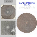 Round Cat Scratcher Pad 10 inch Diameter 3/5 inch Thickness Scratch Replacement Refill Scratching Board Cat scratchers for Indoor Cats (5 Pc)