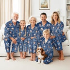 Artsadd Custom Pajamas for Women Men Family, Personalized Face Pjs Pajama Pants, Funny Pet Photo Loungewear Sleepwear Jammies