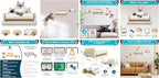 Big Cat Wall Shelves with 3 Steps, Wall Furniture for Large Cats, Feeding Shelf, Mounted Cat Bed, Easy Installation Modern and Durable Shelves for Cats.