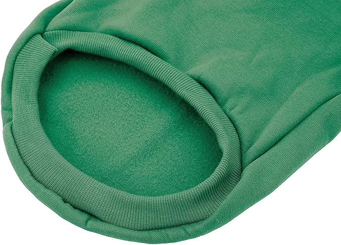 Green Dog Hoodie, Dog Clothes for Medium Dogs, Fleece Pet Sweater