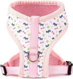 Mile High Life Step in Dog Harness for Small Dogs No Pull, Easy Get on Air Mesh Vest Harness, Adjustable Easy Closures Both Neck and Chest (Pink, L Chest 21.6"-43.2")