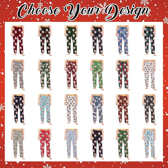 Custom Pajama Pants Customized Pajamas For Men Women Funny Xmas Pjs