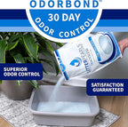 Litter Pearls Tracksless Unscented Non-Clumping Crystal Cat Litter with Odorbond, 7 lb, White, Clear and Blue Crystals
