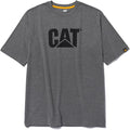 CAT Men's Trademark T-Shirts with Shape-Retention Rib Trim Spandex, Tagless Neck, and Cat Logo on Left Chest