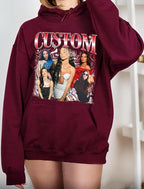 NAZENTI Custom Valentine Shirt Gifts for Boyfriend, Customized Bootleg Rap Tee