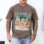 Tehg & Tuhg Custom T Shirts with Picture, Vintage Bootleg Rap Tee, Boyfriend Girlfriend, Unique Gift for Birthday Anniversary