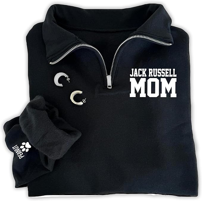 UrbanNEST Custom Dog Mom Sweatshirt, Cute & Cozy Gift for Dog Lovers, Perfect for Pet Moms