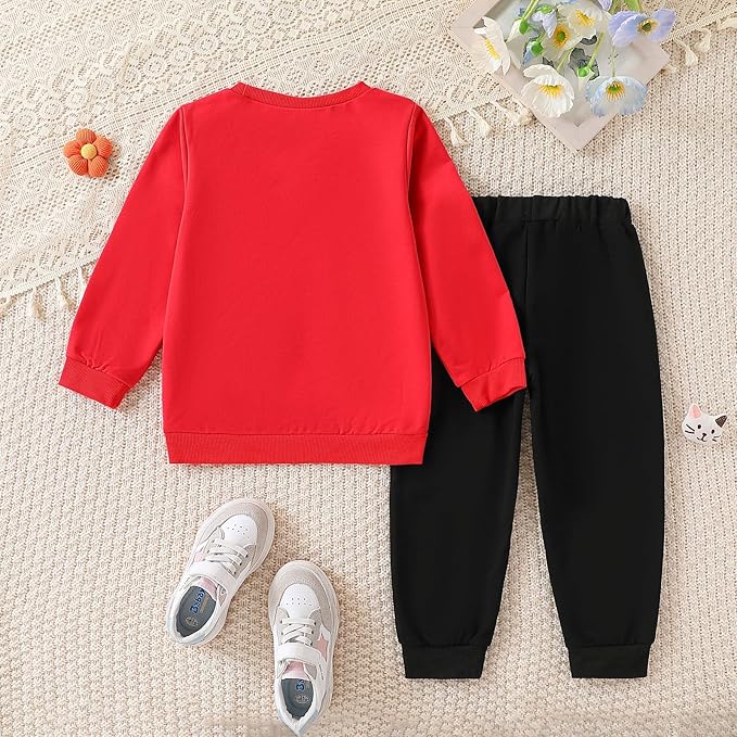 4-8T Toddler Girl Clothes Cat face print Short Sleeve Top+Pants Outfits Girl Spring and summer 2-Piece Set