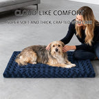 Dog Bed Mat - Dog Crate Pad - Reversible Dog Mat for Pet Comfort - Soft Bed Pads with Dual-Sided Design for All Seasons - Durable, Machine Washable Mat for Crates, Travel, and Home