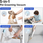 Neakasa 5 in 1 P0 Pro Dog Grooming Vacuum with Stand, 6.6lbs Lightweight Pet Grooming Kit, Lower-Noise Dog Clippers & Shedding Remover for Dogs and Cats