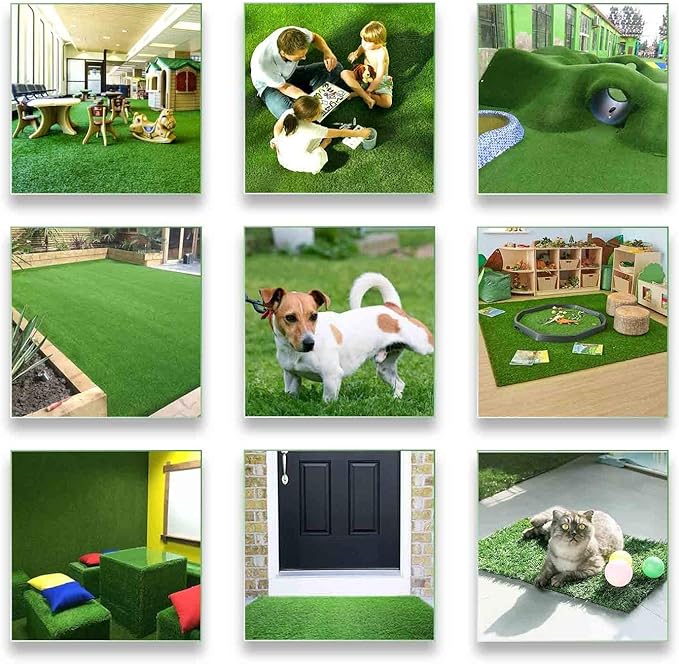ALTRUISTIC Artificial Grass 14FTX80FT(1120 Square Feet), Realistic Fake Grass Deluxe Turf Synthetic Thick Lawn Pet Turf, 1 3/8” Height, Outdoor Decor, Customized