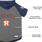 Pets First MLB Hoodie for Dogs & Cats - Houston Astros Dog Hooded T-Shirt, Medium. - MLB Team Color Hoody (AST-4044-MD)