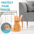 Climbing Cat Scratcher Mat Trimmable Cat Scratching Post Carpet 78.7’’x15.8’’ Self Adhesive Carpet Mat Pad Replacement for Cat Tree Shelves Post Couch Wall Furniture Steps DIY Protector (Light Gray)