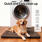 Dog Bed Mat - Dog Crate Pad - Reversible Mat for Pet Comfort - Soft Bed Crate Pads for All Seasons - Durable, Machine Washable Mat for Crates, Travel, and Home (Dark Brown, 30" L*20" W*1.5" Th)