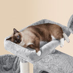 Yaheetech 73in Cat Tree Tower for Indoor Cats, Multi-Level Cat Activity Center with Scratching Posts Large Cat Condo with Funny Hammock for Kittens