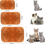 NAMOTEK Self-Warming Cat Bed Indoor/Outdoor Super Soft Self Heating Pet Mat Washable Thermal Pad for Cat & Dog 35x23 inch