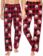 MyPupSocks Customized Face Pajamas Pants Sleep Bottoms for Men Women XS-2XL