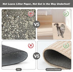 FHTONGE 39.4x15.8 Thickened Cat Wall Climbing Carpet with 16 Fixed Nails, Extra Large Tall Cat Scratch Pad for Wall, Wall Mounted Climbing Cat Scratcher for Furniture Couch Sofa Protector(Oat Color)